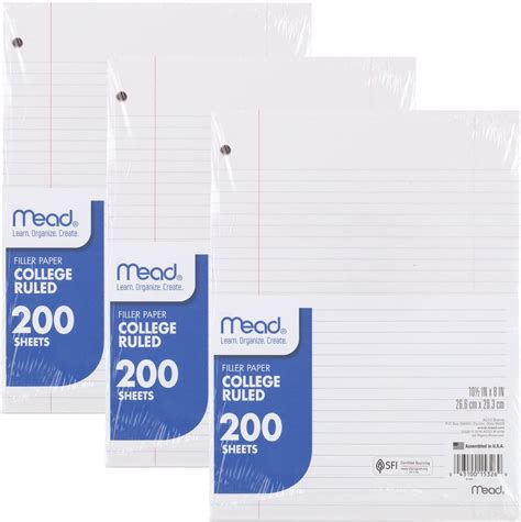 loose leaf paper pack