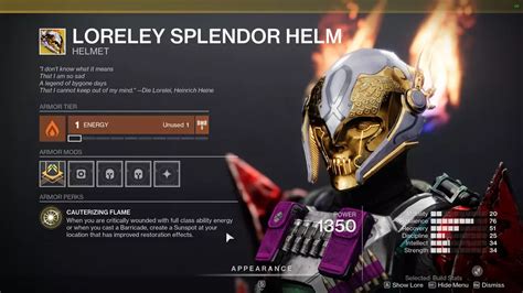 loreley splendor helm