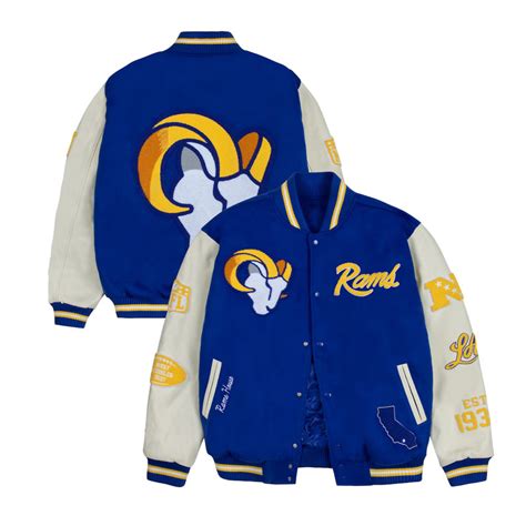 los angeles rams letterman jacket