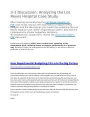 los reyes hospital case and solution Doc