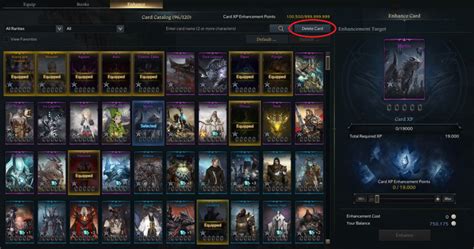 Lost Ark Card Catalog