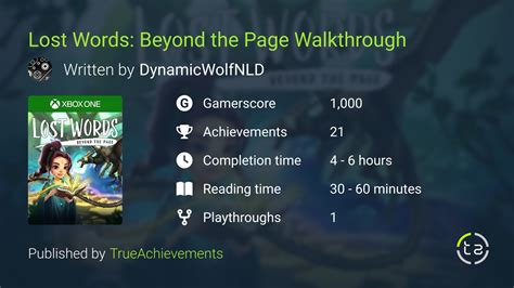 Lost Words Beyond The Page Walkthrough