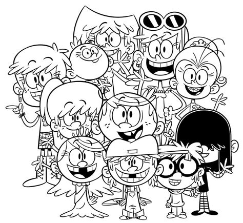 loud house pictures to color