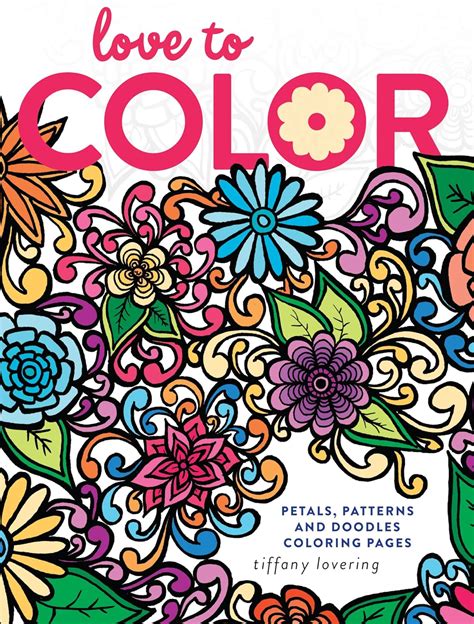 love to color petals patterns and doodles coloring pages PDF