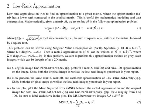 low rank approximation low rank approximation Reader