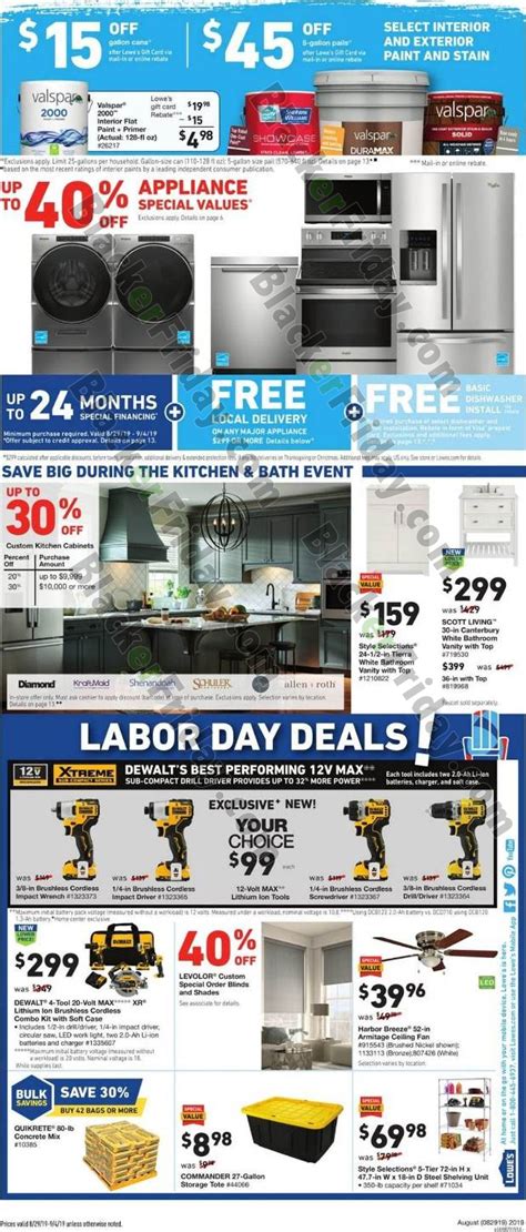 lowe's labor day sale