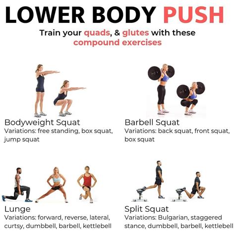 lower body push exercises