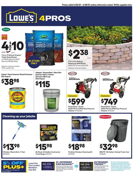 lowes ad this week