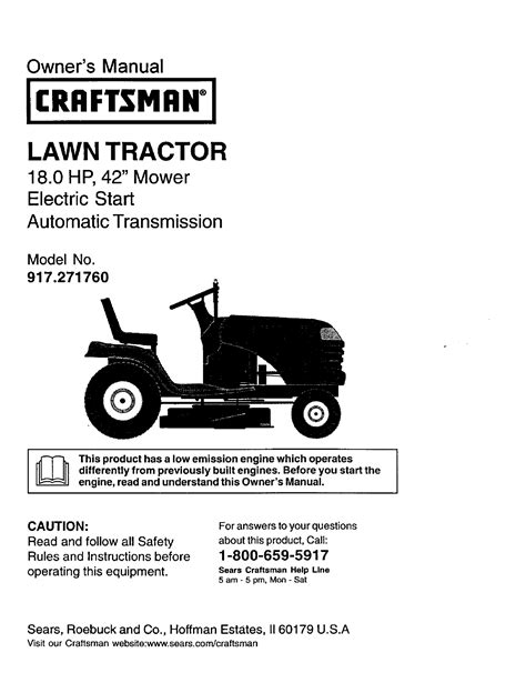 lt1000 craftsman lawn tractor manual PDF