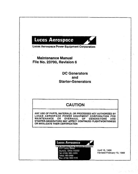 lucas-aerospace-starter-generator-manual Ebook PDF