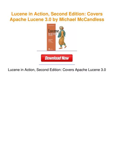 lucene in action second edition covers apache lucene 3 0 Epub