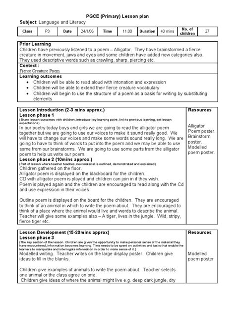 lucy calkins poetry lesson plans grade 5 Reader