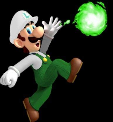 luigi fire flower