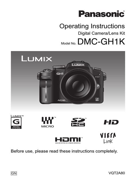 lumix gh1 user manual Kindle Editon