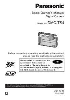 lumix ts4 user manual Kindle Editon