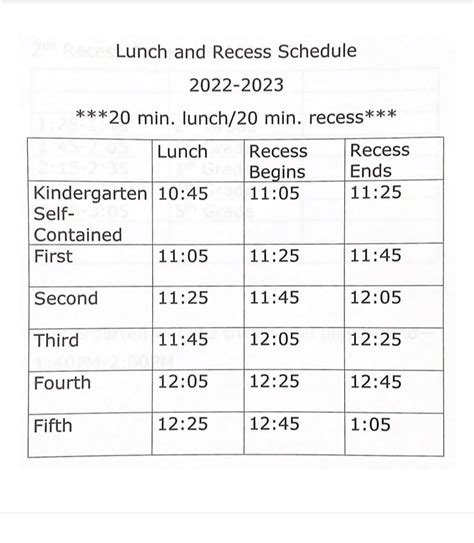 lunch and recess images