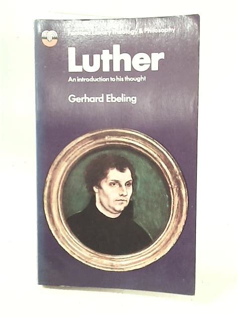 luther an introduction to his thought PDF