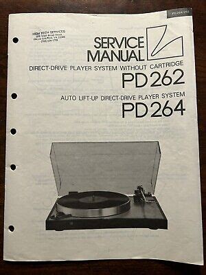 luxman pd262 pd264 service manual user guide Doc