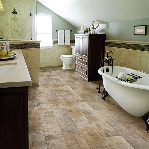 luxury vinyl tile bathroom