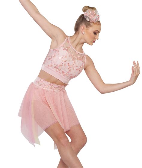 lyrical dance costumes pink