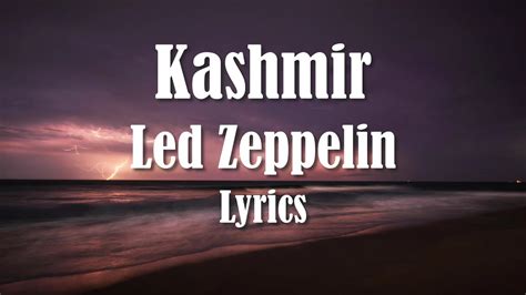 lyrics kashmir led zeppelin