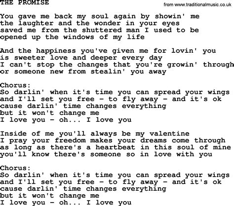 lyrics of the promise