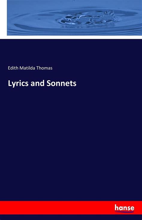 lyrics sonnets 1 134 edith thomas Epub