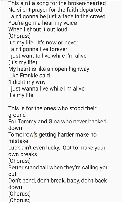 lyrics to bon jovi it's my life