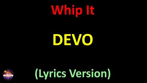 lyrics to whip it devo