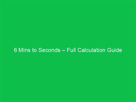 m/s into Seconds Conversion: The Ultimate 2025 Time-Saving Guide