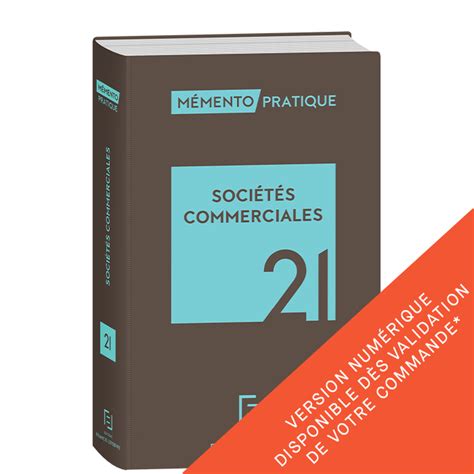 m mento soci t s commerciales editions lefebvre Kindle Editon