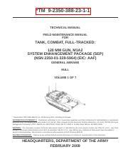 m1a2 technical manual pdf PDF