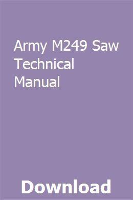 m249 saw tm manual pdf PDF