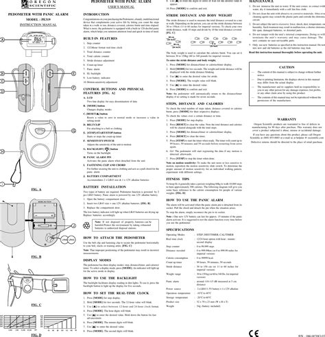 m262d pedometer with panic alarm user guide Doc