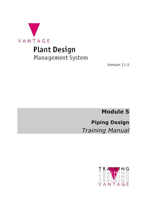 m5 piping design trg manual pdms training Doc