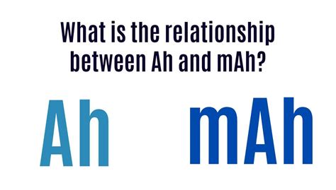 mAh and Ah: Deciphering the Metrics