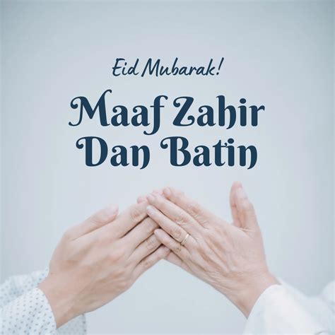 maaf zahir dan batin in english