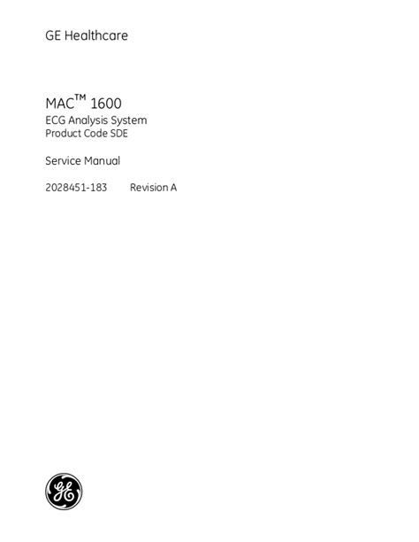 mac 1600 service manual Reader