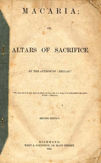 macaria or altars of sacrifice southern literary studies Epub