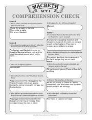 macbeth act 1 comprehension check answers PDF