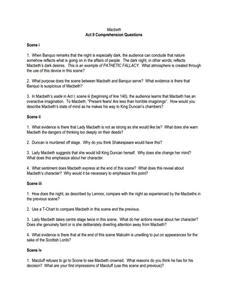 macbeth act 2 comprehension check answers PDF