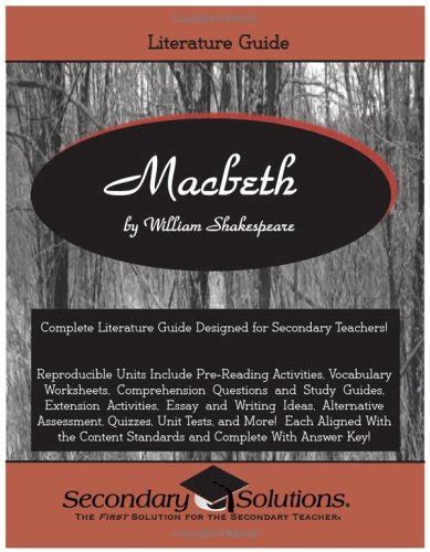 macbeth literature guide 2011 secondary solutions Kindle Editon