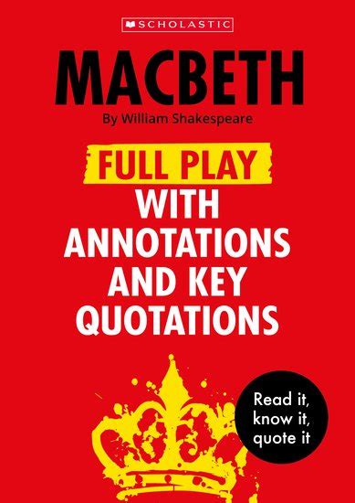 macbeth scholastic play Kindle Editon