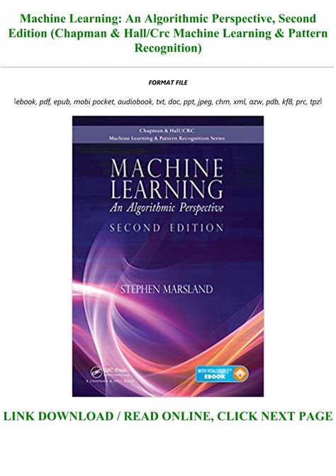 machine learning algorithmic perspective recognition Ebook Kindle Editon