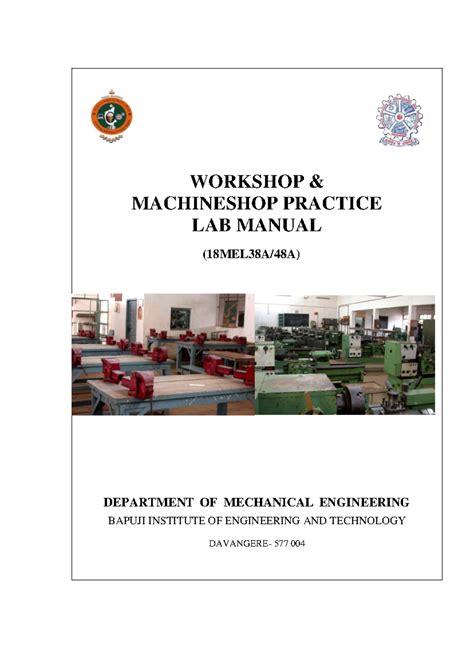 machine shop lab manual Reader