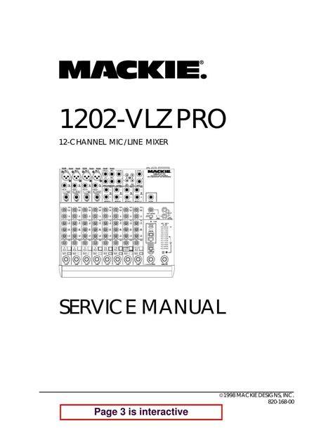 mackie 1202 vlz pro manual Doc