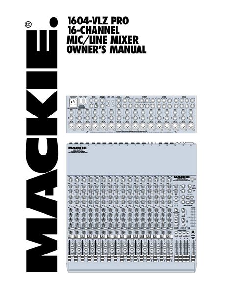 mackie 1604 owners manual Doc