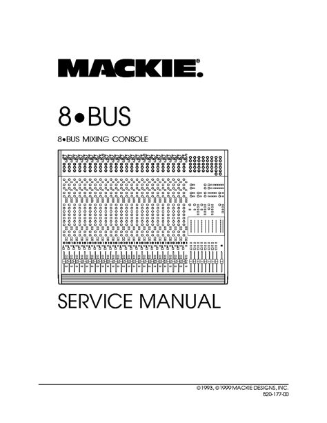 mackie 8 bus service manual Ebook Kindle Editon