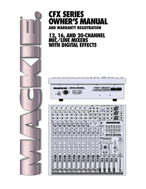 mackie cfx12 user manual Epub