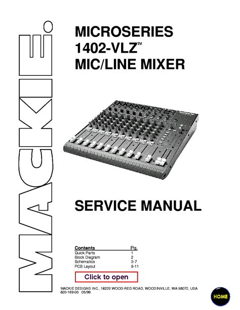 mackie service manuals Reader